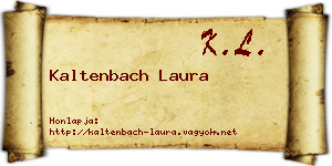 Kaltenbach Laura névjegykártya