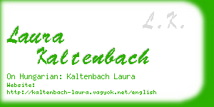laura kaltenbach business card